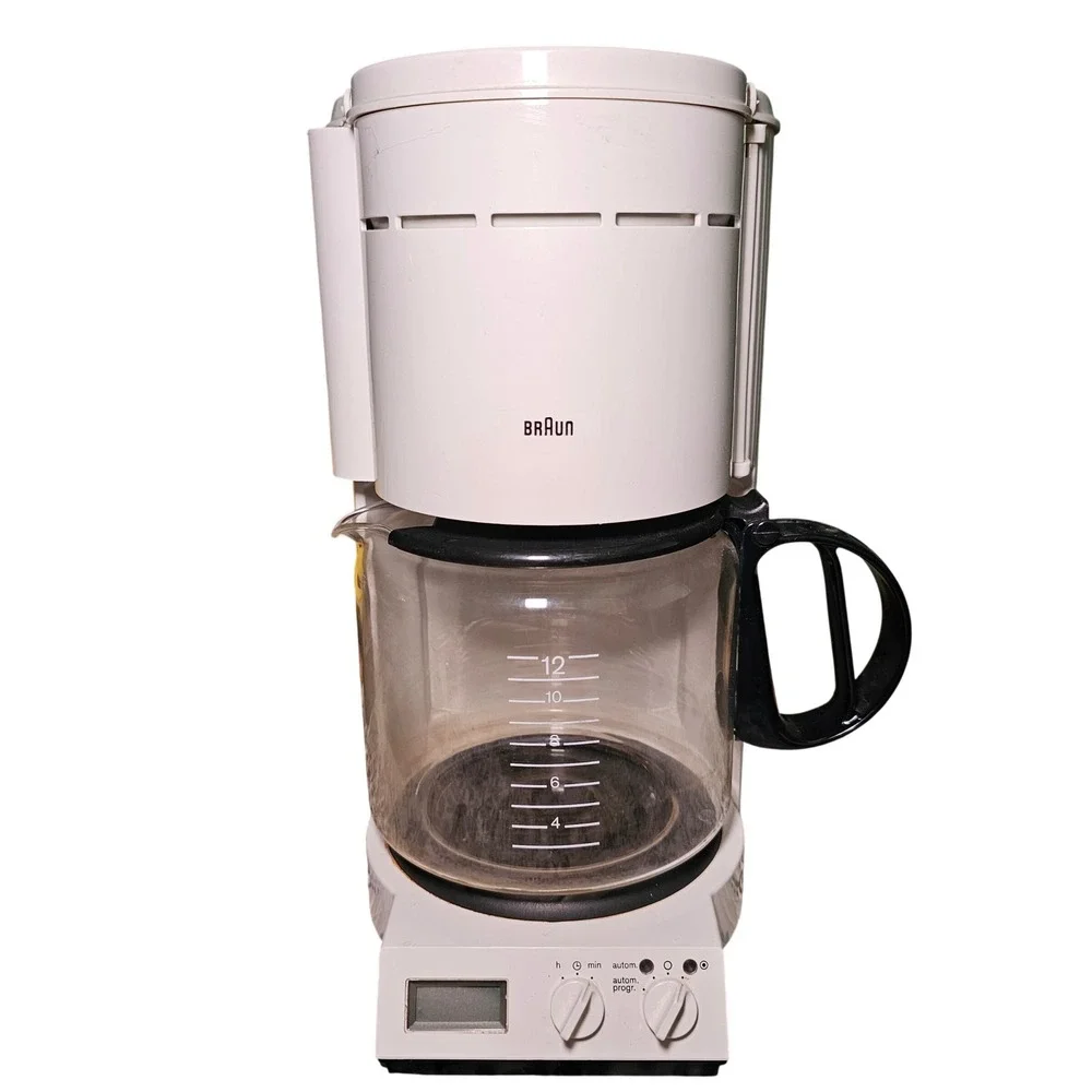 Braun Aromaster Coffee Maker Type 4091 White 12 Cup Programmable Made in Germany